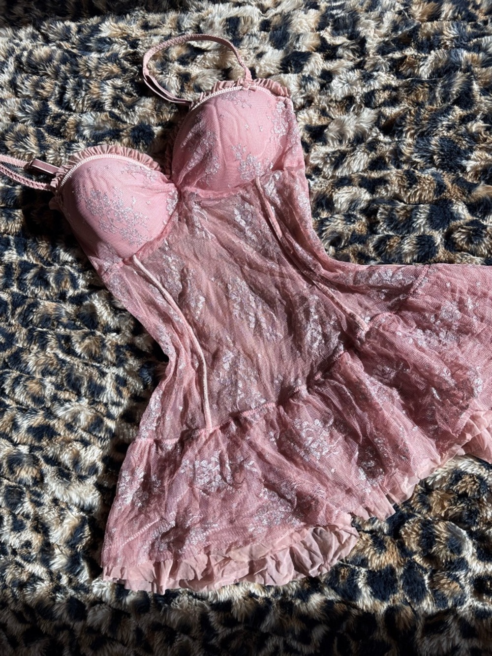 Victorias Secret y2k bustier lingerie lace kimono set
